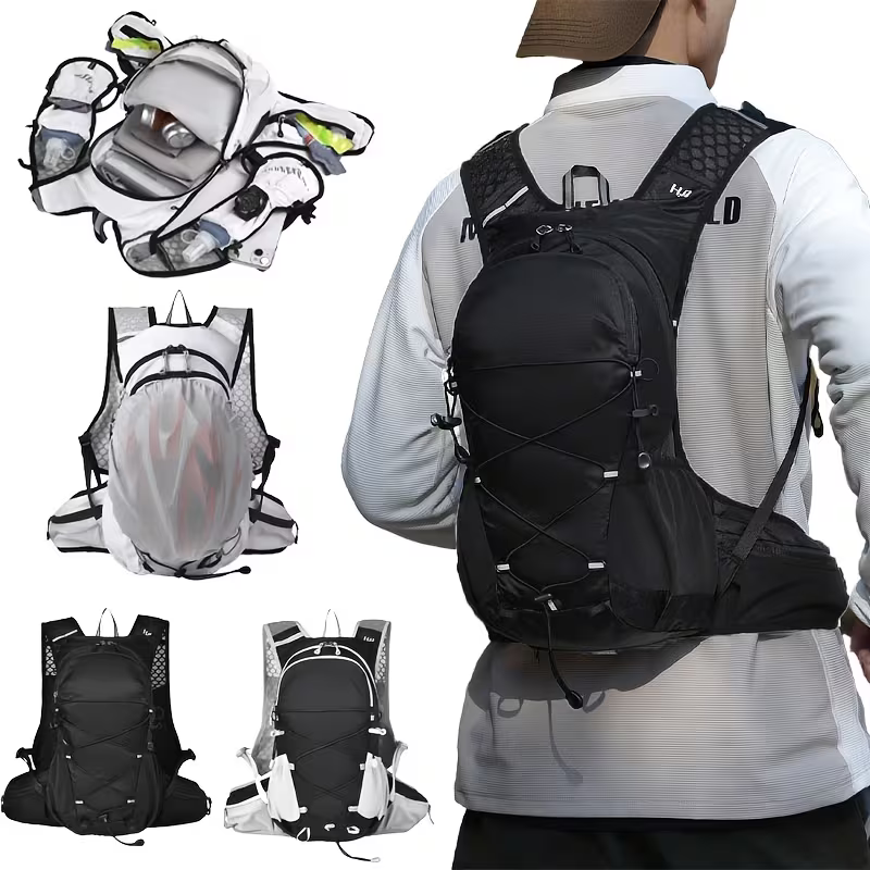 Großer Unisex Wander- & Fahrradrucksack | Leicht, Robust & mit Trekkingstock-Halterung
