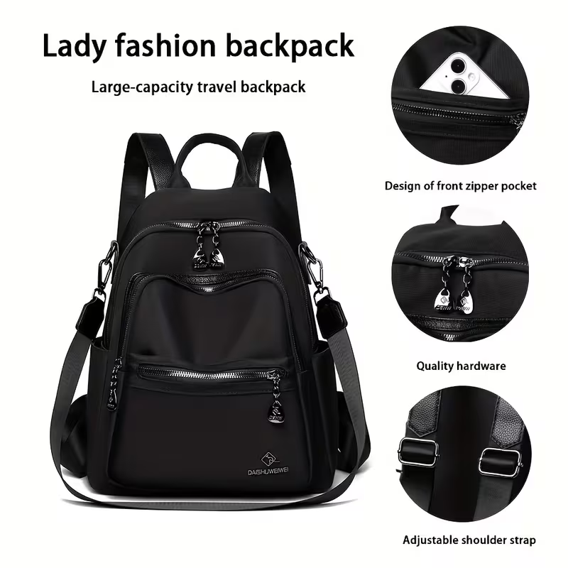 Großer Unisex Wander- & Fahrradrucksack | Leicht, Robust & mit Trekkingstock-Halterung