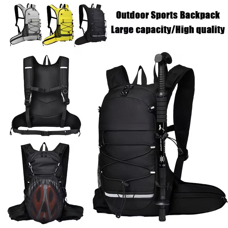 Minimalistischer Outdoor Sport & Wanderrucksack | Leicht, Großes Volumen & Trinksystem-kompatibel