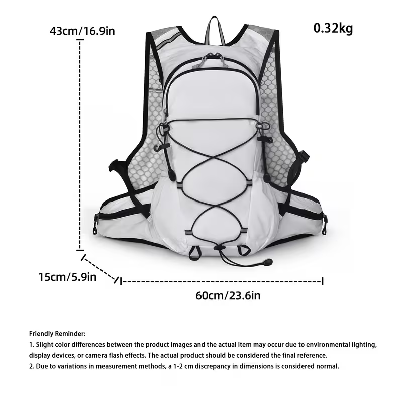 Großer Unisex Wander- & Fahrradrucksack | Leicht, Robust & mit Trekkingstock-Halterung