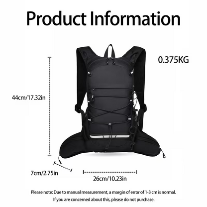 Minimalistischer Outdoor Sport & Wanderrucksack | Leicht, Großes Volumen & Trinksystem-kompatibel