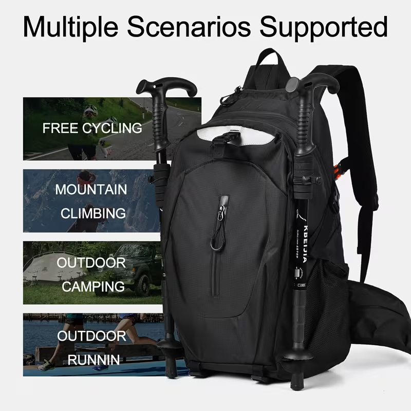 Premium Herren Wanderrucksack | Große Kapazität, Leichtes Nylon & Multi-Taschen für Outdoor & Camping