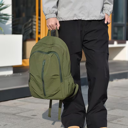 Premium Herren Oxford Rucksack 15,6 Zoll Schwarz | Leicht & Minimalistisch für Büro, Pendeln & Reise