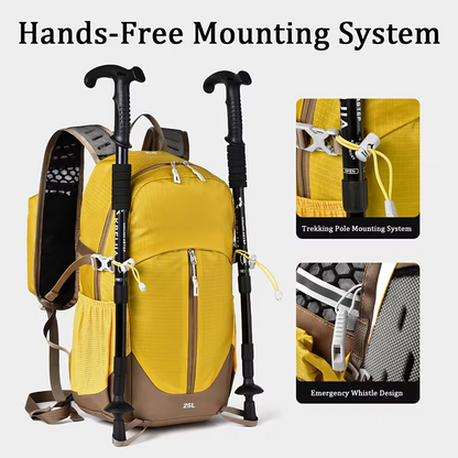Unisex Outdoor Wanderrucksack 6.6gal (25L) | Leichtes Nylon, Trinksystem-kompatibel & Multifunktional
