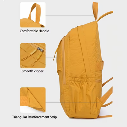 Premium Herren Oxford Rucksack 15,6 Zoll Schwarz | Leicht & Minimalistisch für Büro, Pendeln & Reise